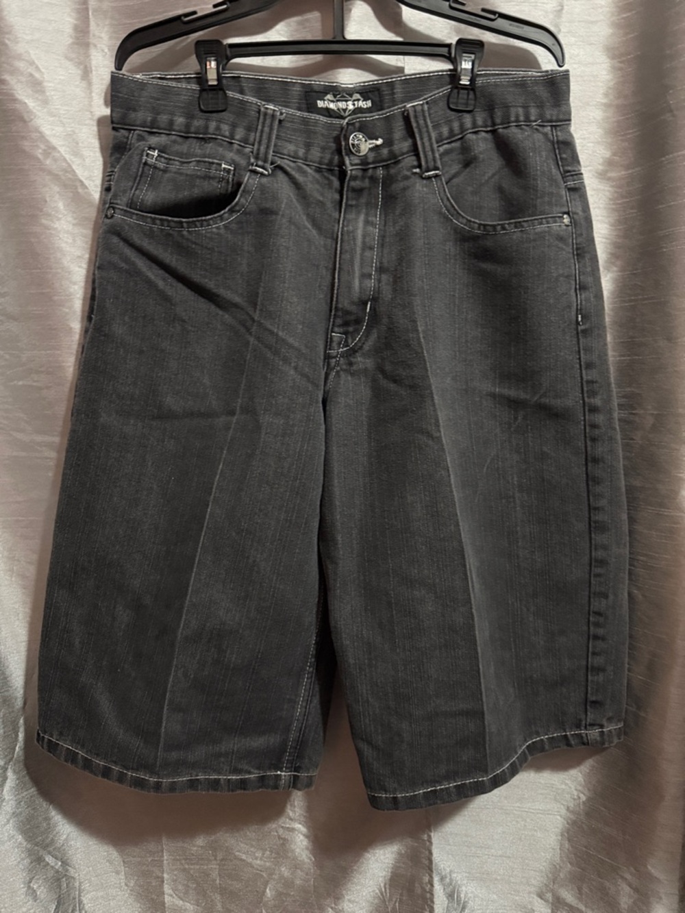 Diamond Supply Co. Black Denim Men's Jean Shorts